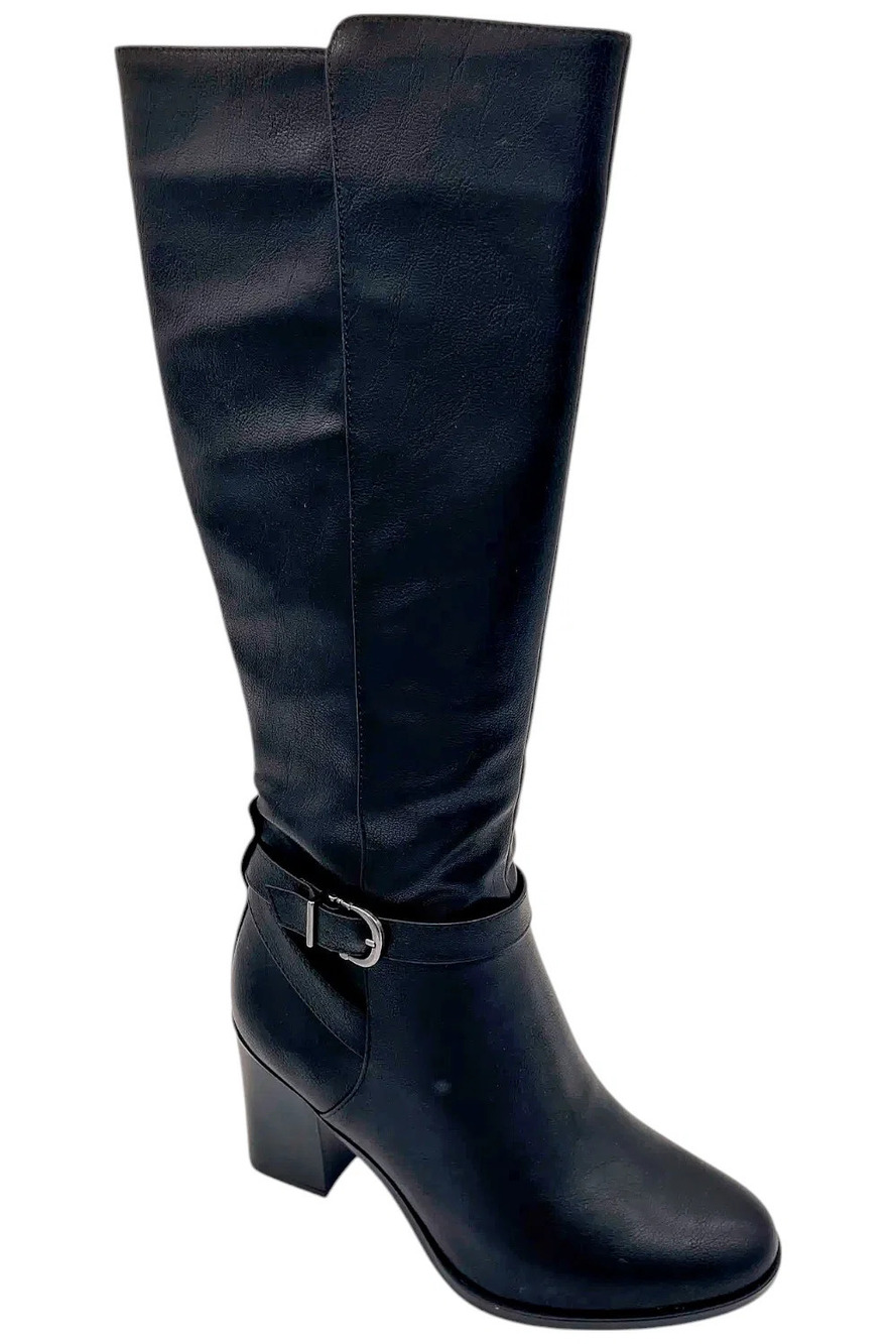 Naturalizer Joslynn Narrow Calf High Shaft Boots Black - Medium
